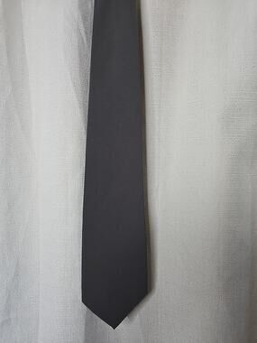 Cezani Solid Gray Hand Made Men’s Neck Tie Soft And Sharp 59"